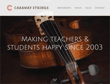 Tablet Screenshot of carawaystrings.com